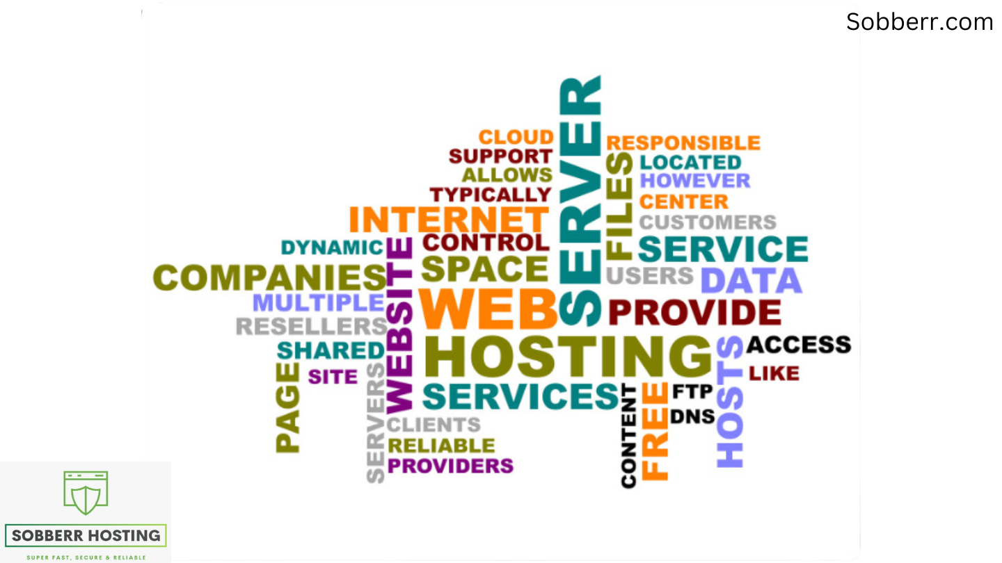 Graphic showing different types of web hosting including WordPress headless, PCI-compliant, and adult