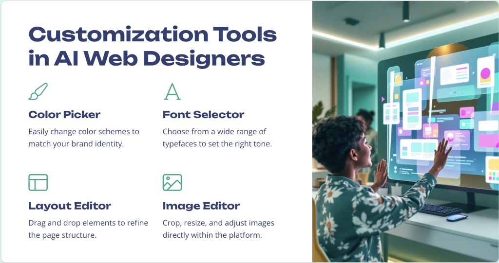 Customization Tools in AI Web Designers