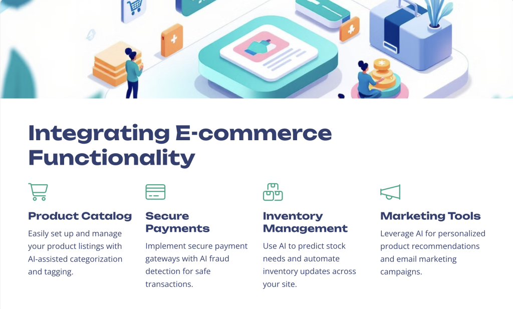 Integrating E-commerce Functionality